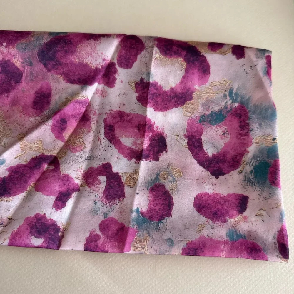 Pink Leopard Print Scarf P98
